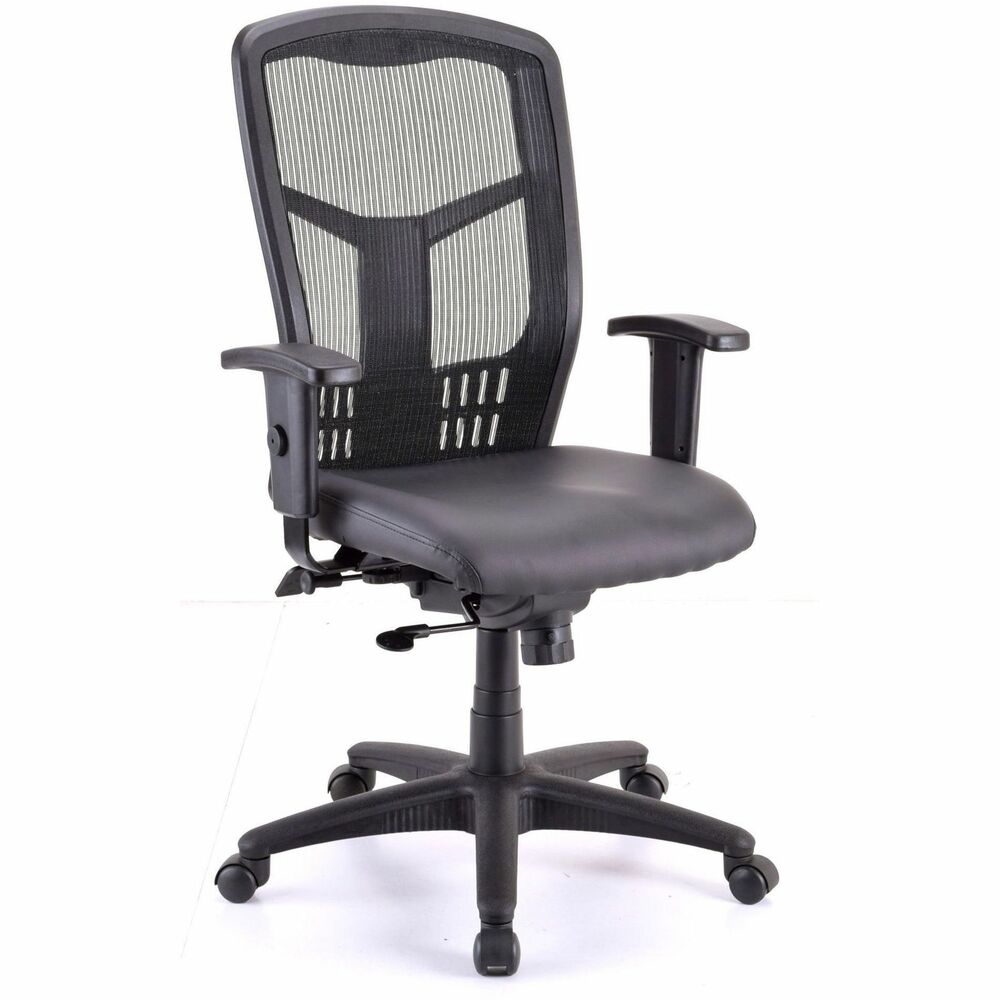 Image of Lorell High-Back Chair,Exec,Swivel,28-1/2"x28-1/2"x45",BK