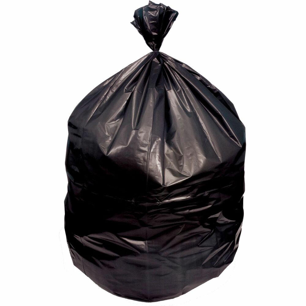 Image of Heritage Bag Company Can Liners,Eco,LLDPE,1.5 mil,20-30 Gal,31"x45",100/CT,BK