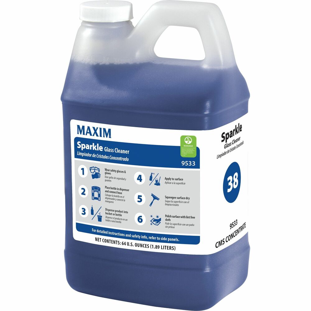 Image of Midlab Inc Cleaner,f/Glass,Concentrate,64oz,4/CT,BE