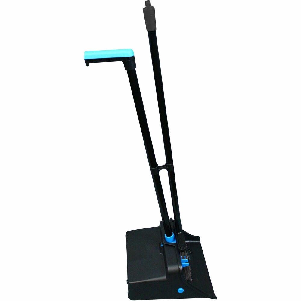 Image of Genuine Joe Dustpan,L-Grip Handle,11-1/2" W Opening,BE/BK