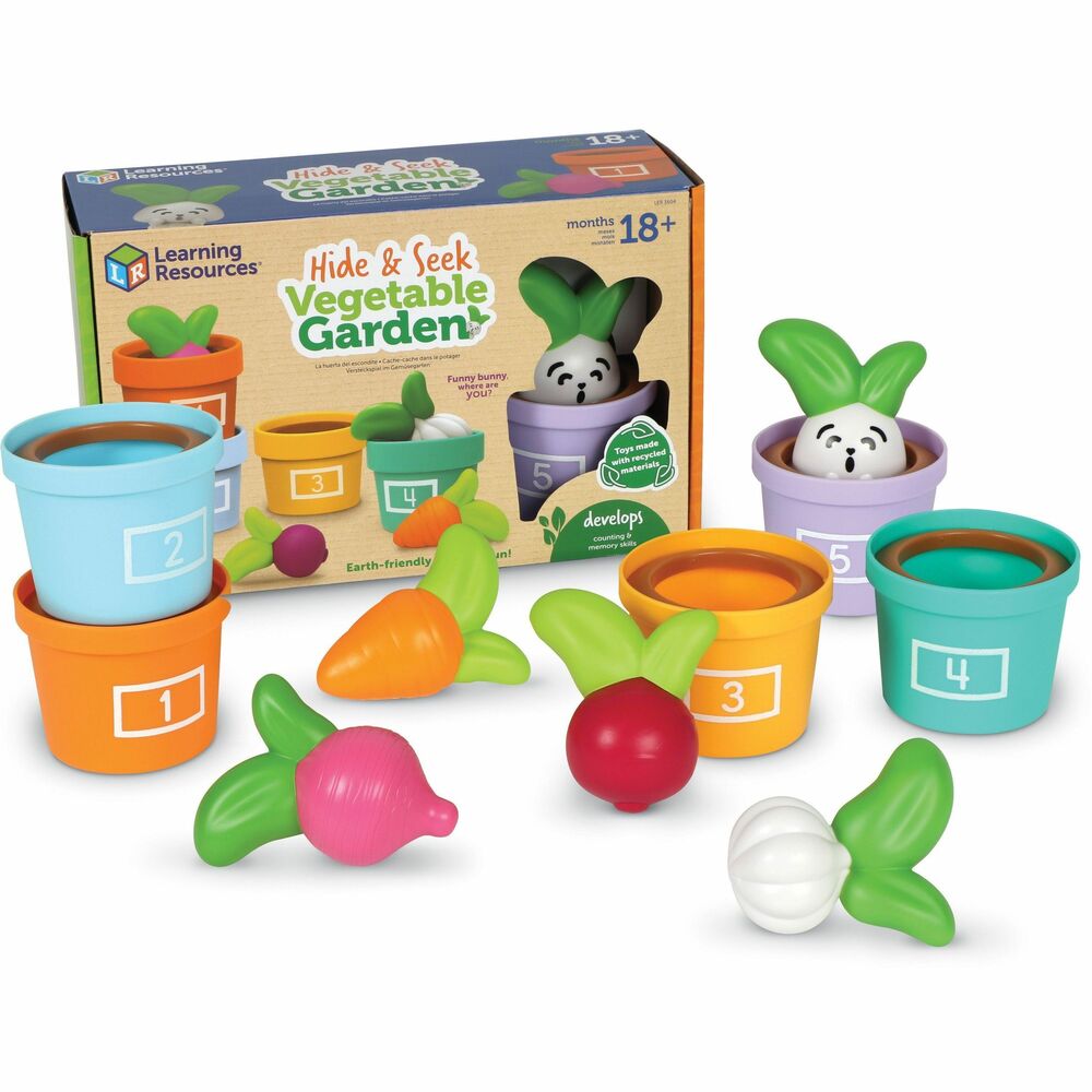Image of Learning Resources Garden Set,Hide/Seek,Veggies/Bunny,MI