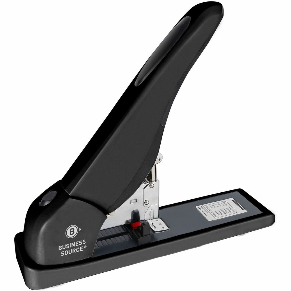 Image of Business Source Stapler,High-Capacity,140-Sheet Cap,100 Staple Cap,Metal,BK