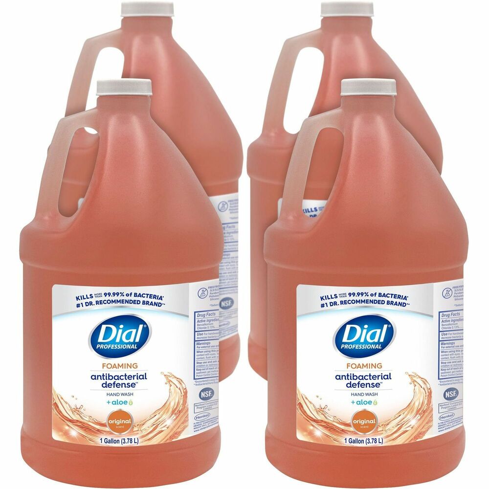 Image of Dial Corporation Handwash,Foaming,Antibacterial,Gold,Orange,1 Gallon,4/CT,OE