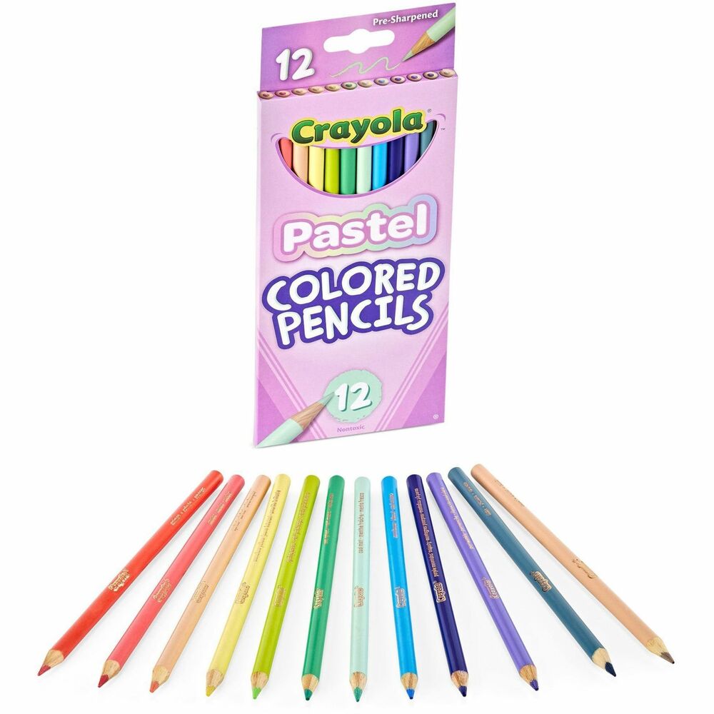 Image of Crayola Pencils, 3.3mm Colored Lead, 12 Colors, 12/PK, Assorted