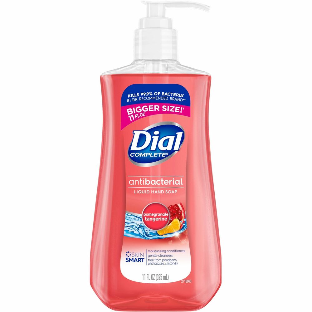 Image of Dial Corporation Hand Soap,Liqd,Antibacterial,Pomgnte/Tangerine,11oz,12/CT,RD