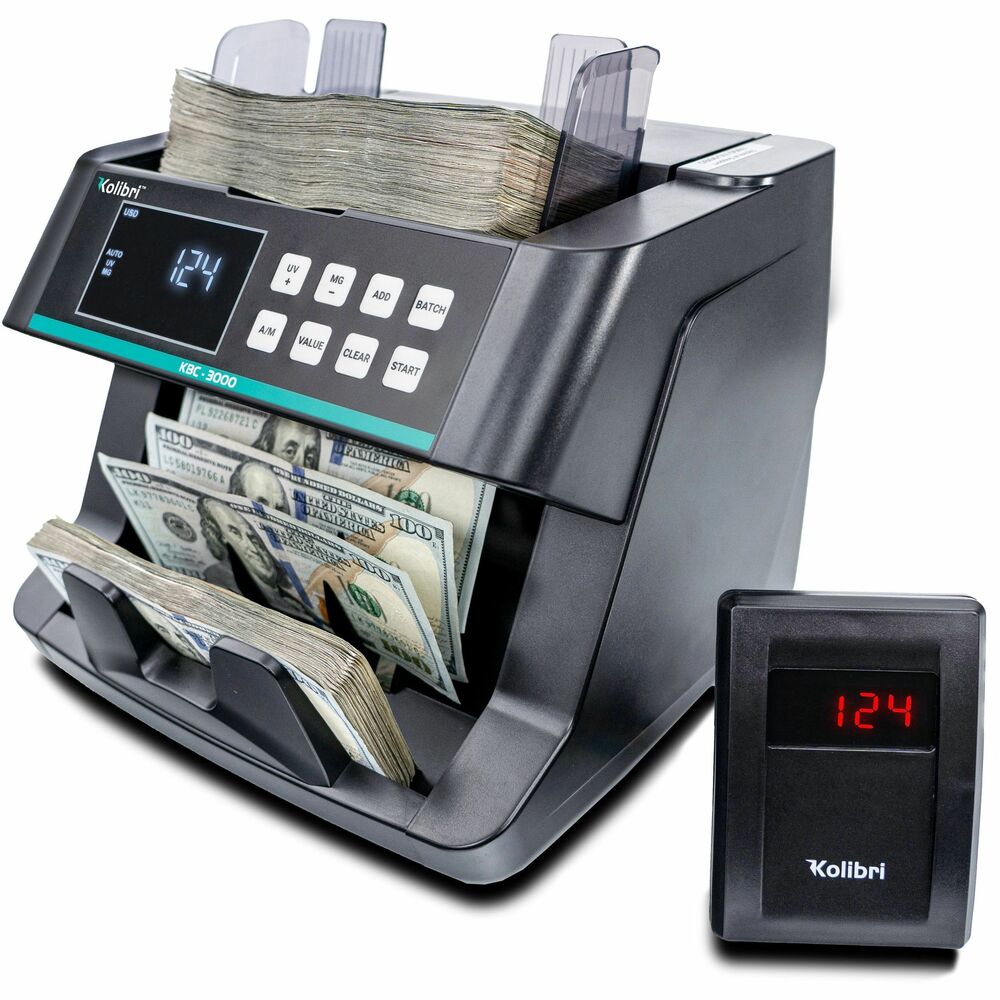 Image of Cassida Bill Counter,Top-Loading,200 Bills/Min,GY