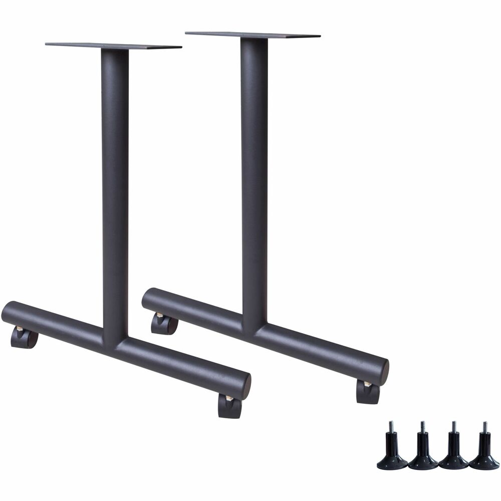 Image of Lorell Base,T-Leg,f/Invent Table,5"x22"x28.5",Black