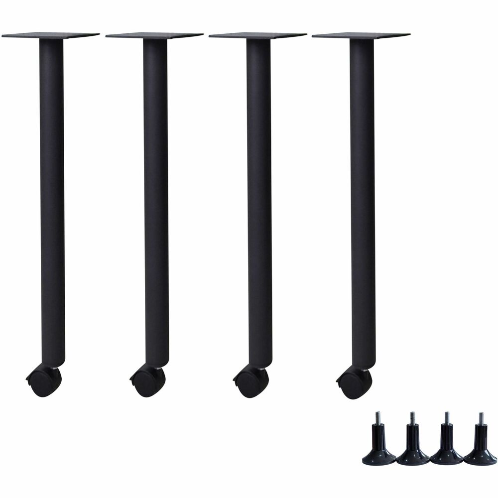 Image of Lorell Base,Post-Leg,f/Invent Table,5.88"x5.88"x28.5",Black