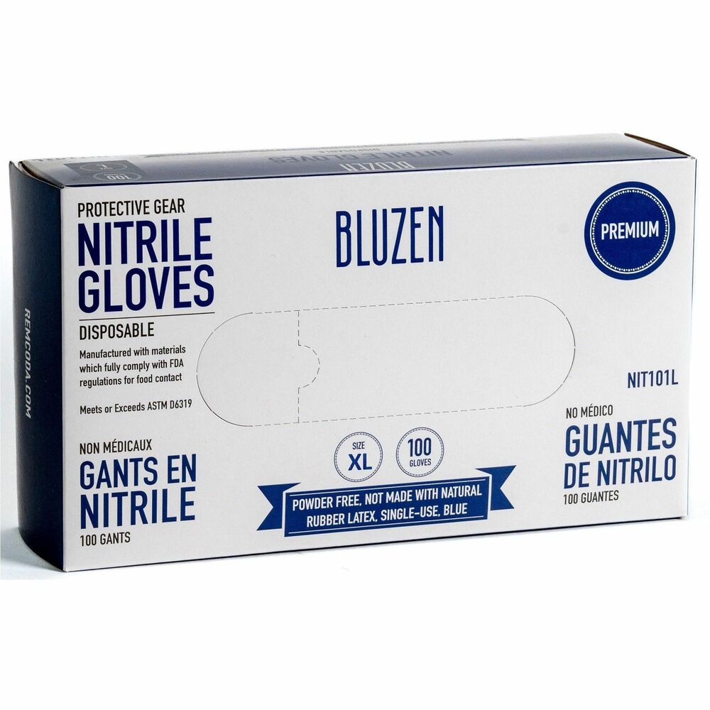 Image of Remcoda, LLC Gloves,Extra-Strength,Nitrile,XLarge,100/BX,10/CT,BE