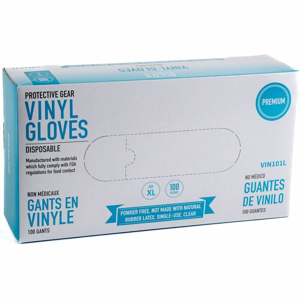 Image of Remcoda, LLC Gloves,Disposable,Vinyl,XLarge,100/BX,10/CT,CL