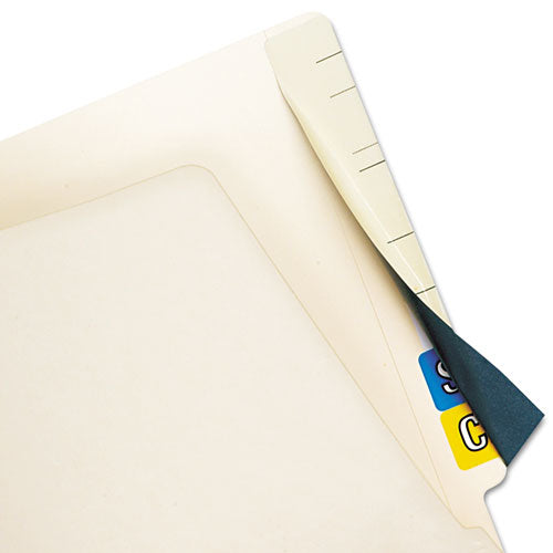 Image of Tabbies® Cov'r'tab Color Code Cover Labels, 2.5 X 8, Manila, 50/pack