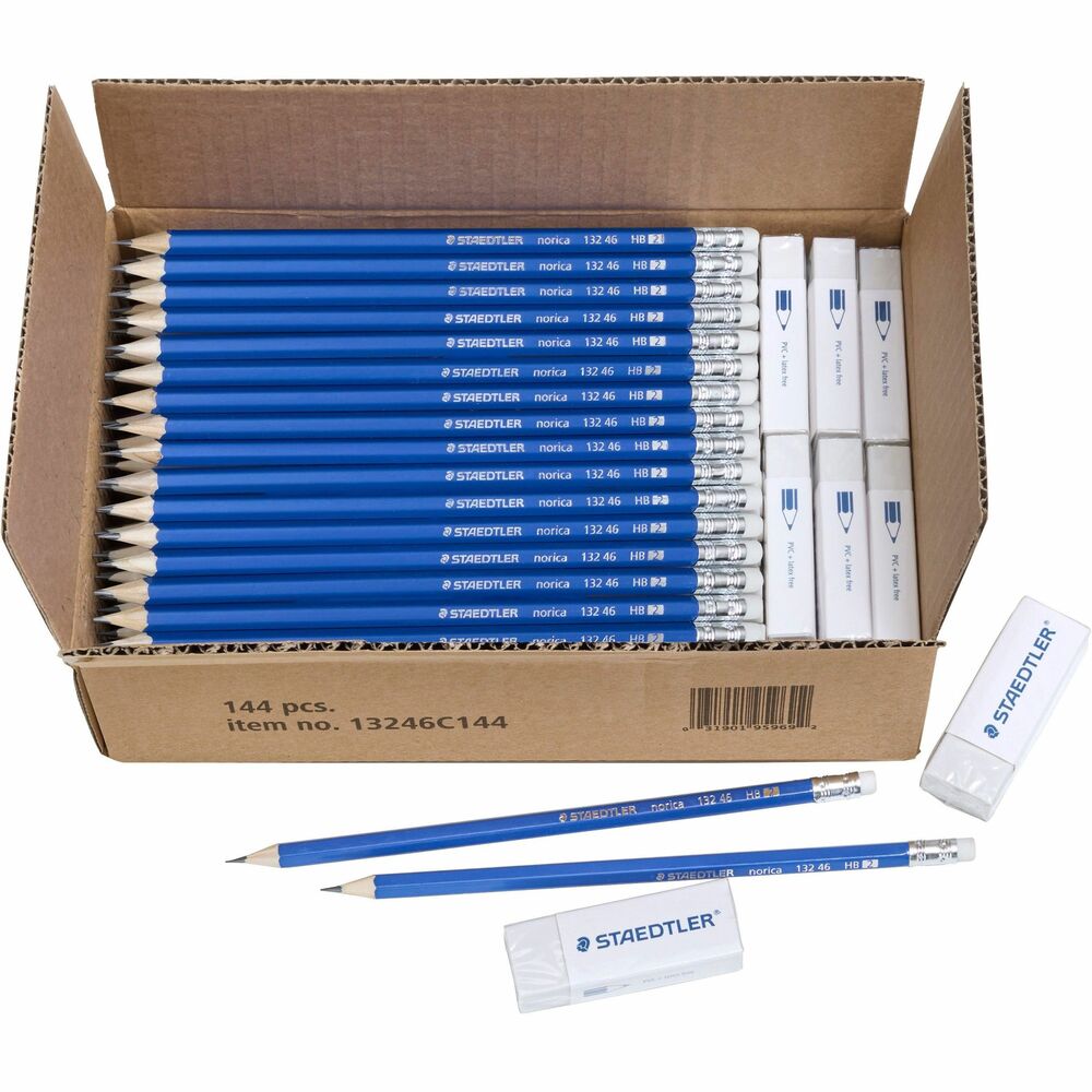 Image of Staedtler Pencil/Eraser Classpack,Norica,No. 2,Latex-Free,144/BX
