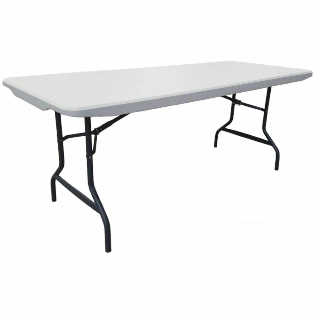 Image of Iceberg Table,Folding,Industrial,1000 lb Cap,30"x72",PlatinumGranite