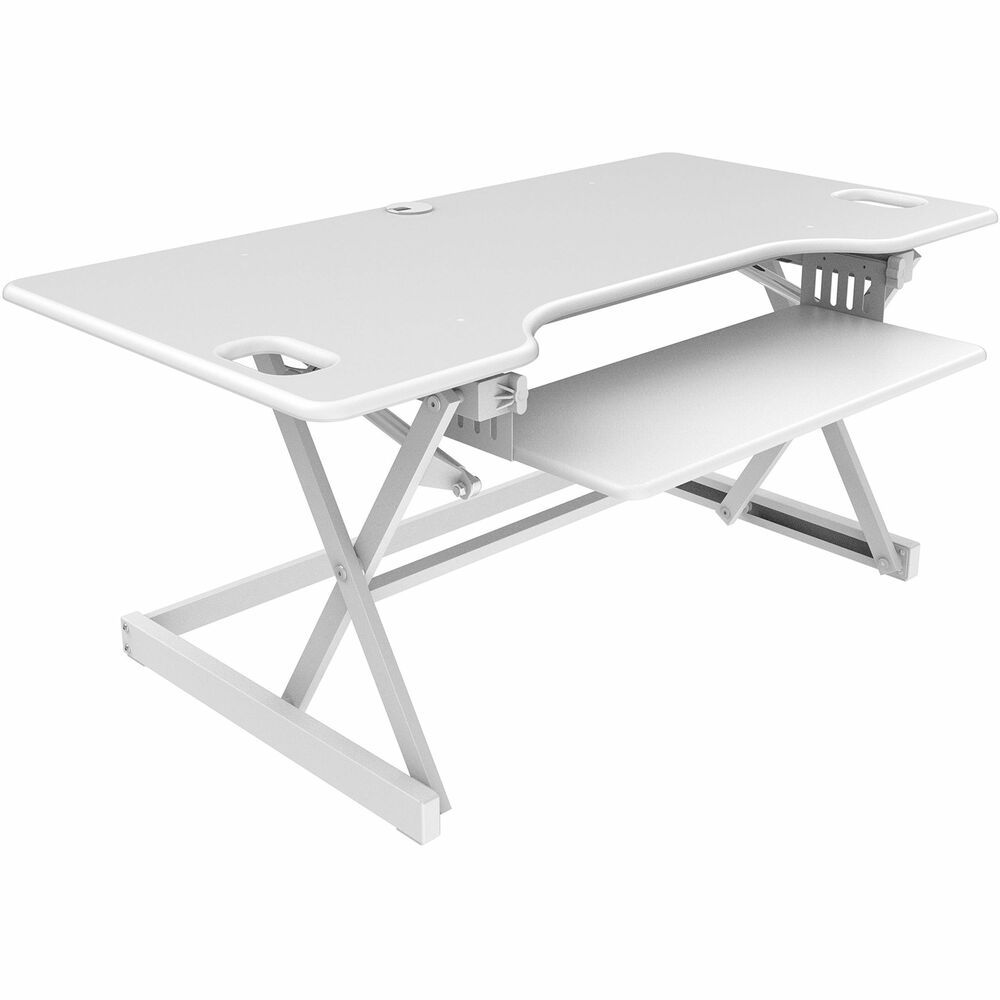 Image of Rocelco Desk Riser,w/Tray,Deluxe,45-7/10"x23-3/5"x20",WE