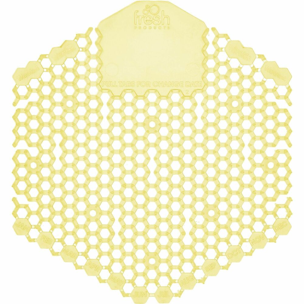 Image of Fresh Products Urinal Screen,Citrus Sorbet,30-day,6-1/2"x7"x2/3",10/BX,OE