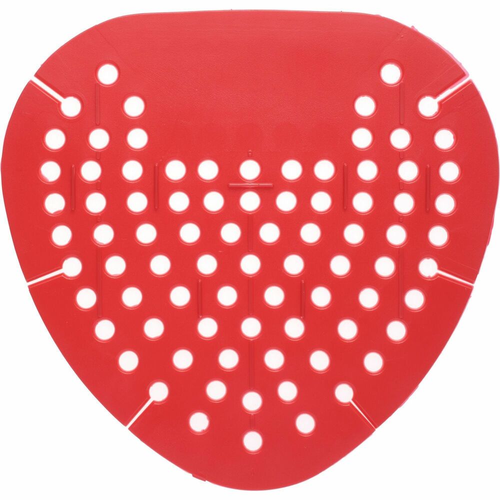 Image of Fresh Products Urinal Screen,Cherry,Economy,6-1/2"x7"x2/3",12/BX,Red