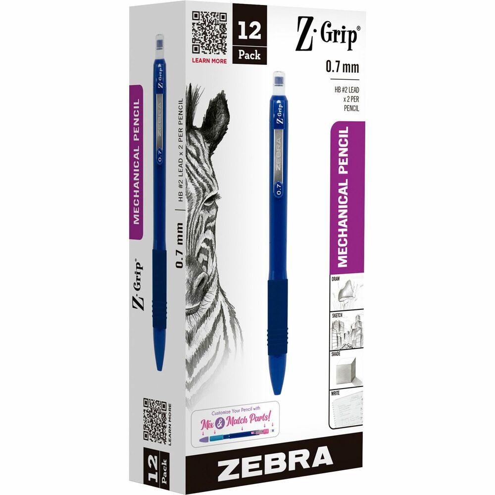 Image of Zebra Mechanical Pencils,Refillable,0.7mm,NY Barrel
