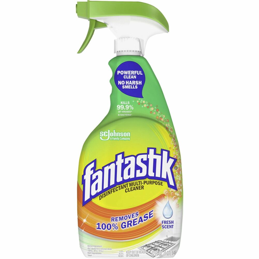Image of S.C. JOHNSON & SON, INC Cleaner, All-purpose, Spray, Fantastik, 32 oz, 8/CT, CL