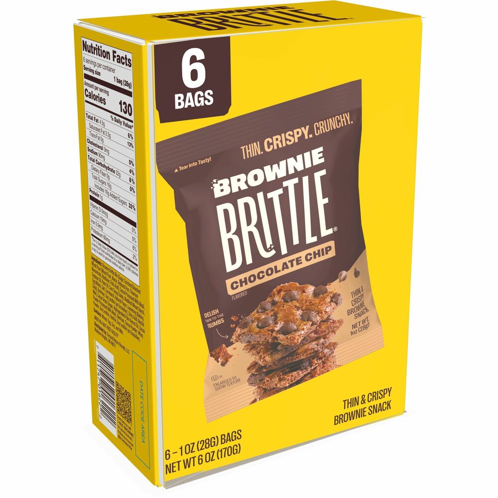 Image of Kars Nuts Snack,Chocolate Chip Brownie Brittle,1 oz,6/BX,BN