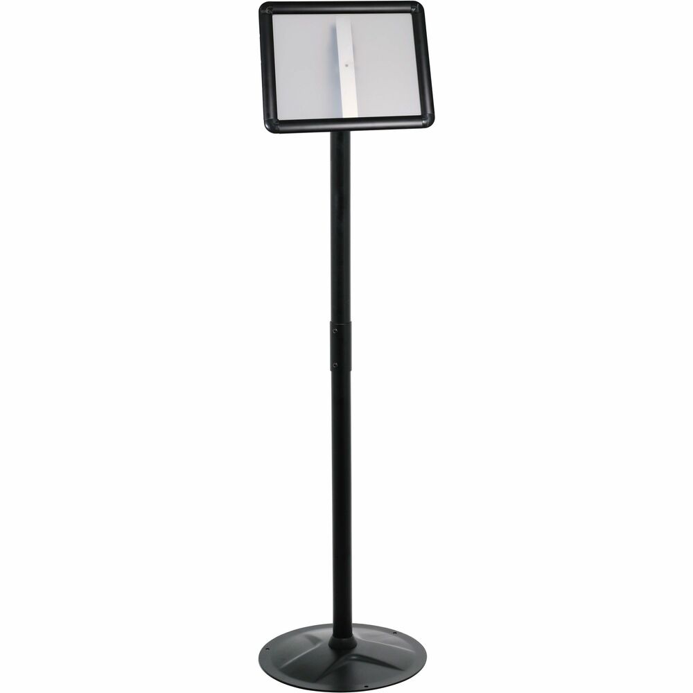 Image of Kantek Sign Holders,Floor Stand,2 Holders,1-1/2"Dia x 51"H,Steel,BK