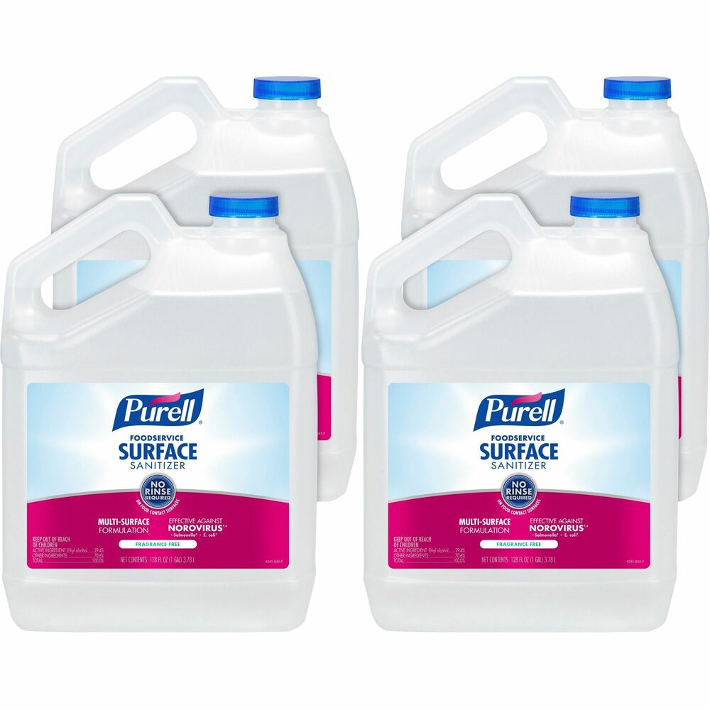 Image of Gojo Foodservice Surface Sanitizer Refill, 1 Gal, 4/CT, Clear