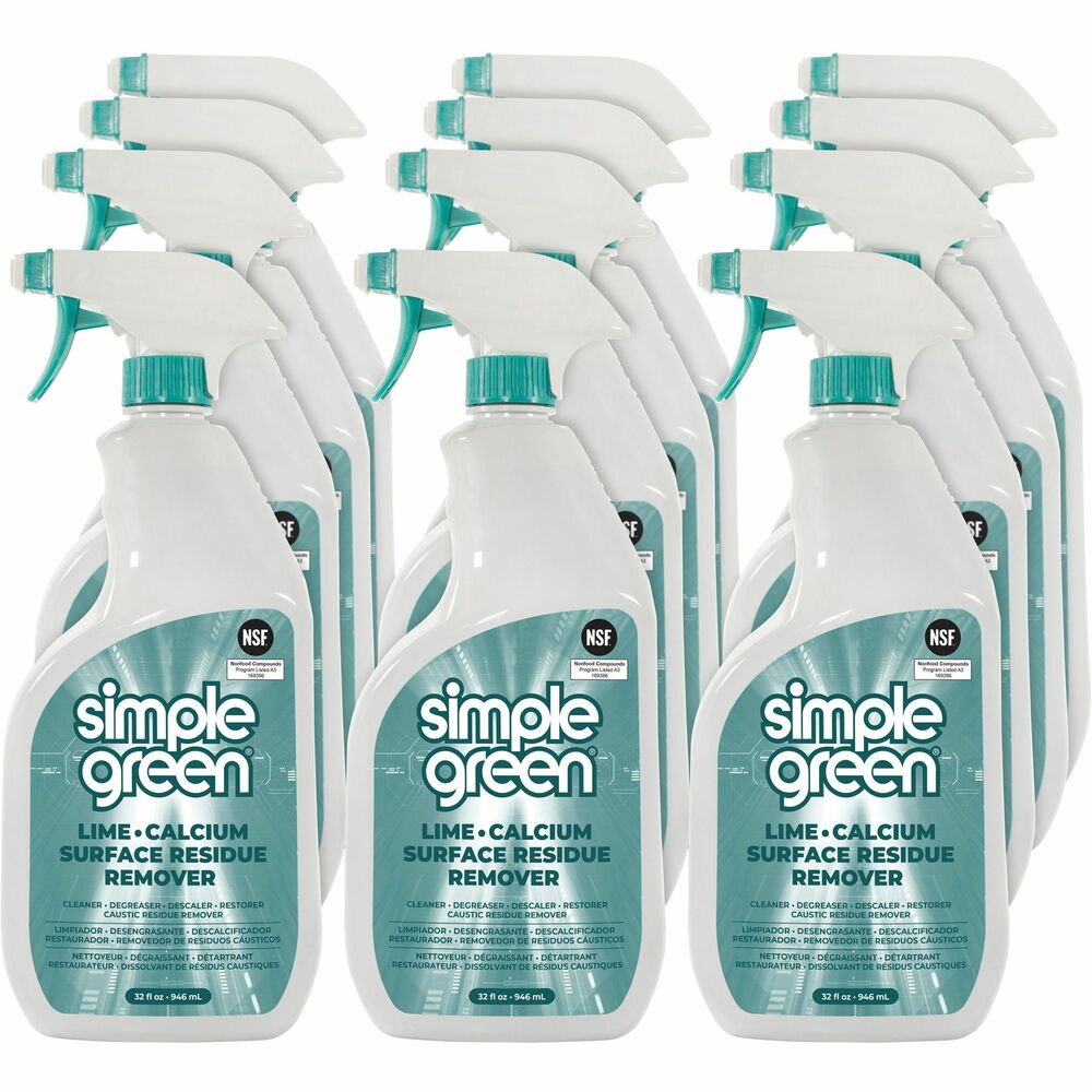 Image of Simple Green Lime Scale Remover,Spray,32oz,12/CT,White