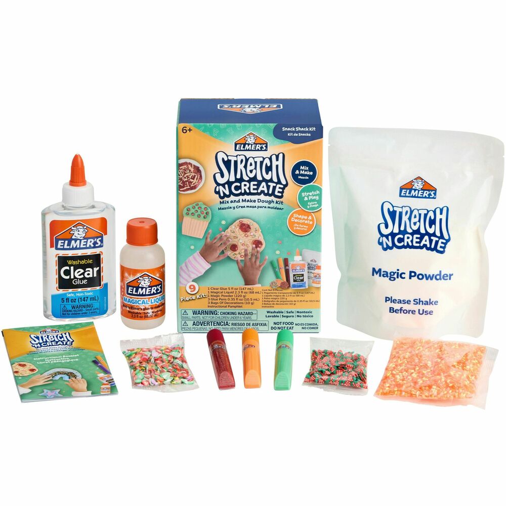 Image of Elmer's Dough Kit,Stretch 'N Create,SnackShack,9 Piece,Multi