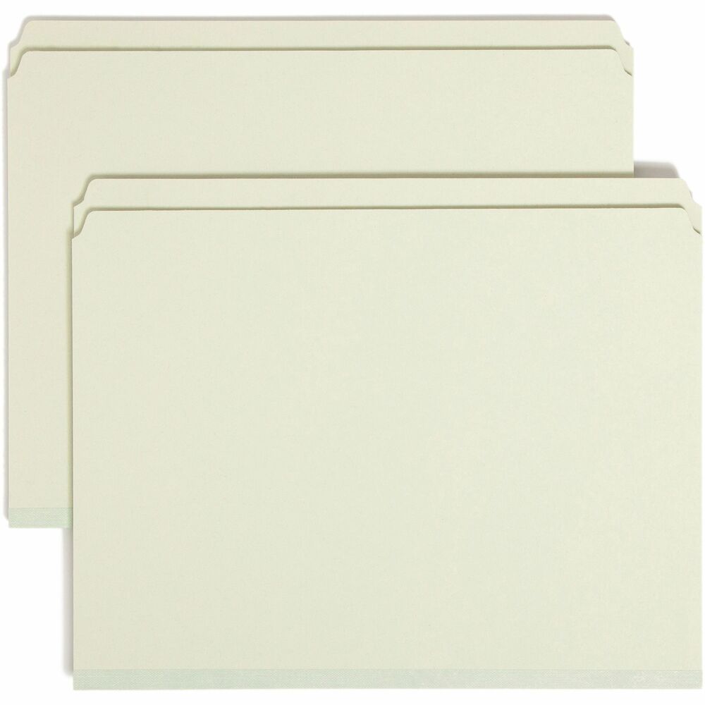 Image of Smead Tab Folders,1"Exp,Straight Cut,9-1/2"H,Letter,25/BX,Gray GN