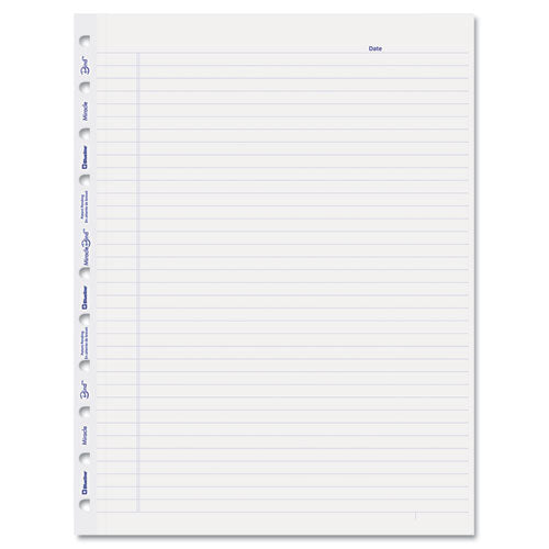 Image of Blueline® Miraclebind Ruled Paper Refill Sheets For All Miraclebind Notebooks And Planners, 11 X 9.06, White/blue Sheets, Undated
