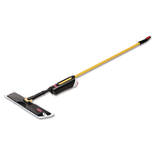 Image of Rubbermaid® Commercial Light Commercial Spray Mop, 18" Wide Blue Head, 52" Steel Handle