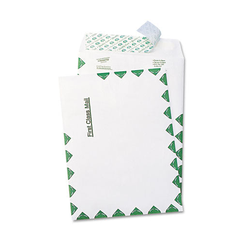 Image of Survivor® Lightweight 14 lb Tyvek Catalog Mailers, First Class, #6 1/2, Square Flap, Redi-Strip Adhesive Closure, 6 x 9, White, 100/Box
