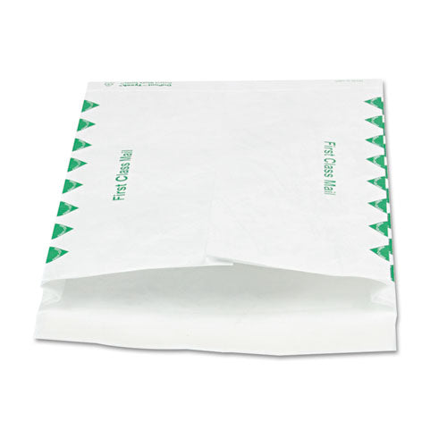 Image of Survivor® 14 lb Tyvek Open End Expansion Mailer Value Pack, First Class, #13 1/2, Flip-Stik, Redi-Strip Closure, 10 x 13, White,100/CT