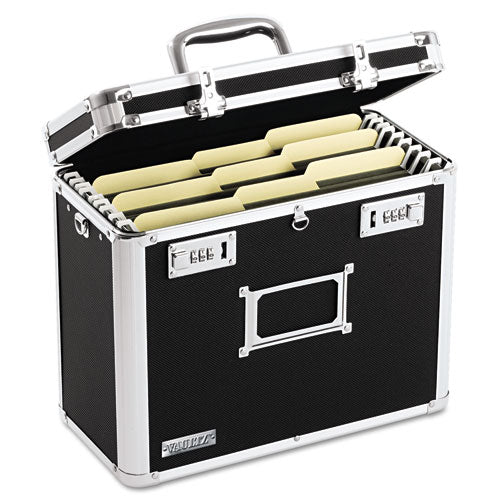 Image of Vaultz® Locking File Chest, Letter Files, 13.75" X 7.25" X 12.25", Black