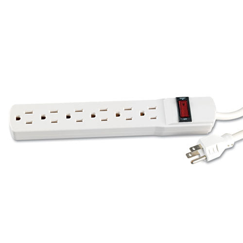 Image of Innovera® Power Strip, 6 Outlets, 15 ft Cord, Ivory