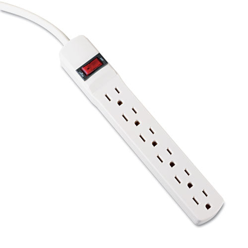 Image of Innovera® Power Strip, 6 Outlets, 6 ft Cord, Ivory