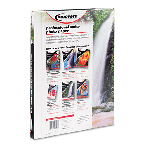 Image of Innovera® Heavyweight Photo Paper, 11 Mil, 8.5 X 11, Matte White, 50/pack