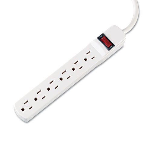 Image of Innovera® Power Strip, 6 Outlets, 15 ft Cord, Ivory