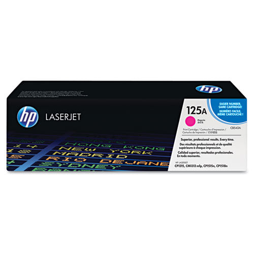 Image of HP HP 125a, (cb543a) Magenta Original Laserjet Toner Cartridge