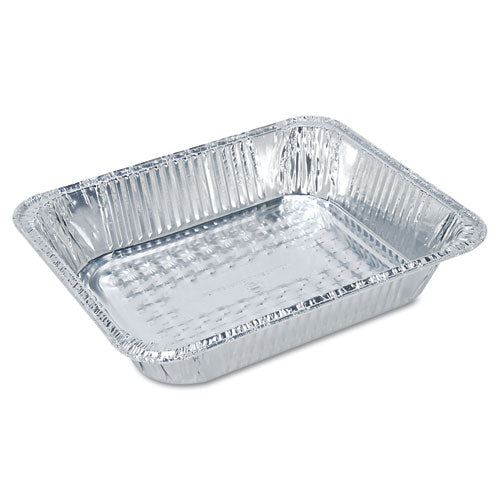 Image of HFA® Aluminum Steam Table Pans, Half-Size Shallow, 1.69" Deep, 10.38 x 12.75, 100/Carton