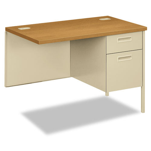 Image of HON® Metro Classic Series Workstation Return, Right, 42w x 24d x 29.5h, Harvest/Putty