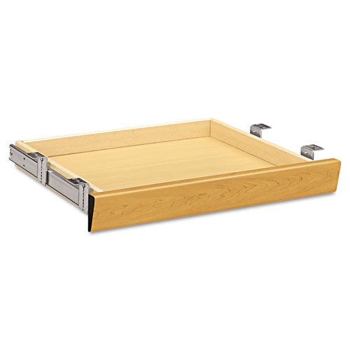 Image of HON® Laminate Angled Center Drawer, 22w X 15.38d X 2.5h, Harvest
