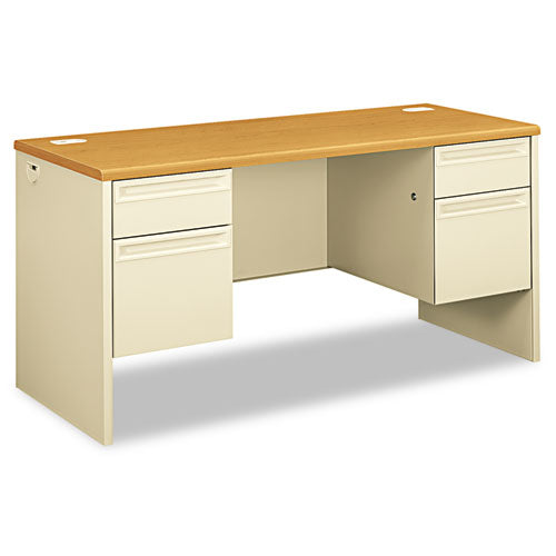 Image of HON® 38000 Series Kneespace Credenza, 60w X 24d X 29.5h, Harvest/putty