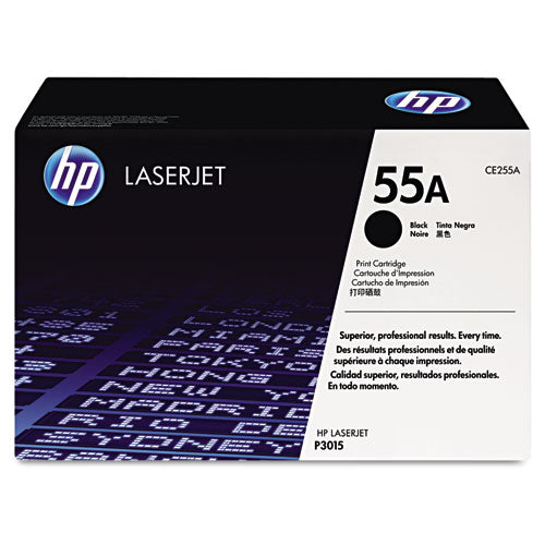 Image of HP HP 55a, (ce255a) Black Original Laserjet Toner Cartridge