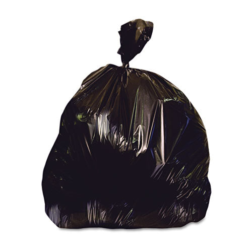 Image of Heritage Reprocessed Resin Can Liners, 60 gal, 2 mil, 38" x 58", Black, 100/Carton