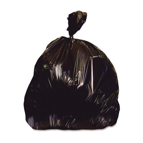 Image of Heritage Reprocessed Resin Can Liners, 33 gal, 2 mil, 33" x 39", Black, 100/Carton