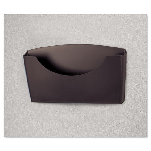 Image of Fellowes® Plastic Partition Additions File Pocket, Letter Size, 14" x 2.5" x 7.75", Dark Graphite