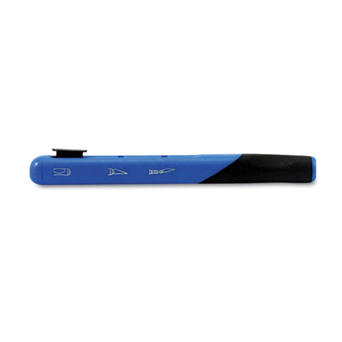 Image of X-ACTO® Retract-A-Blade Knife, #11 Blade, 5.25" Plastic Handle, Blue/Black