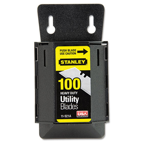 Image of Stanley® Wall Mount Utility Knife Blade Dispenser W/blades, 100/pack
