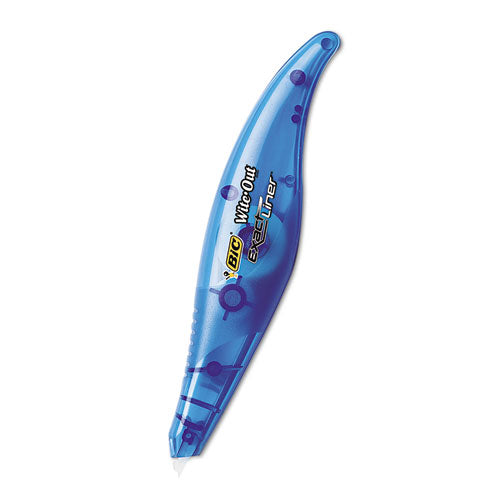 Image of BIC® Wite-Out Brand Exact Liner Correction Tape, Non-Refillable, Blue Applicator, 0.2" x 236"