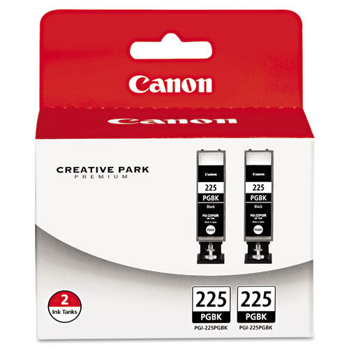 Image of Canon® 4530b007aa (pgi-225) Ink, Black, 2/pack